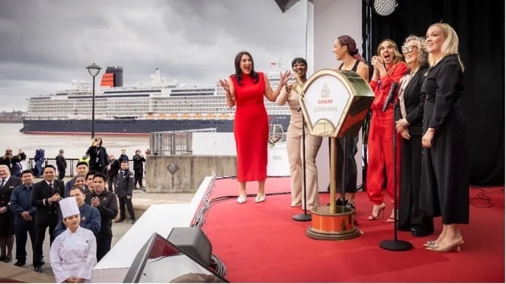 都市のアイコンとなる5人の女性ゲストも登場！キュナードの新造船「クイーン・アン」がリバプールで命名式を実施